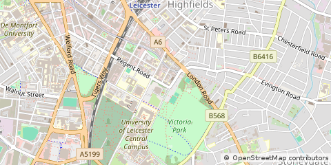 Map of Leicester