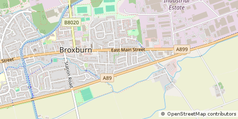 Map of Broxburn