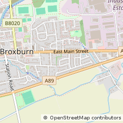 Map of Broxburn