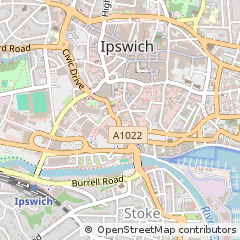 Map of Ipswich, Suffolk