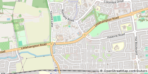 Map of Worthing, West Sussex
