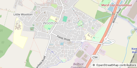 Map of Bedford, Bedfordshire