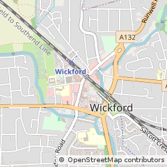 Map of Wickford, Essex