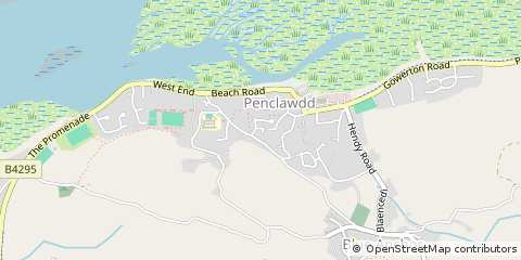 Map of Swansea, West Glamorgan