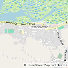 Map of Swansea, West Glamorgan