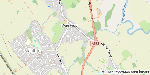 Map of Northwich, Cheshire