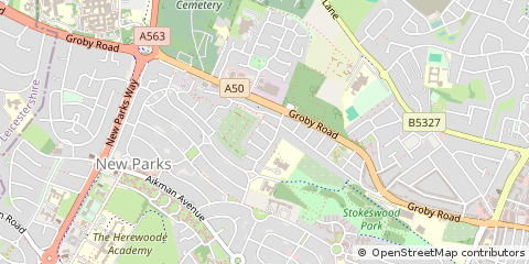 Map of Leicester