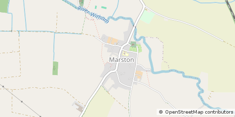 Map of Grantham, Lincolnshire