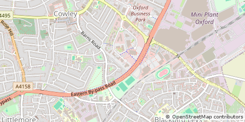 Map of Oxford, Oxfordshire