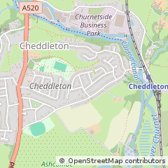 Map of Leek, Staffordshire