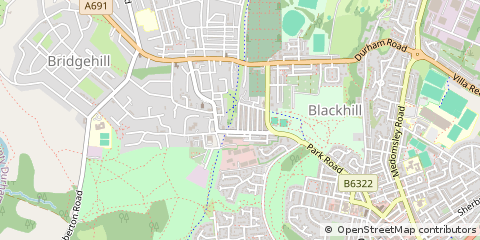 Map of Consett, County Durham