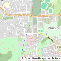 Map of Consett, County Durham