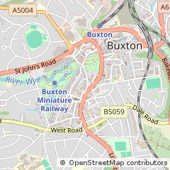 Map of Buxton, Derbyshire