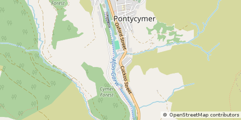 Map of Bridgend