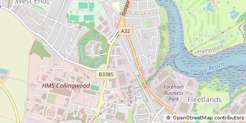 Map of Fareham