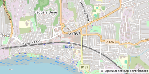 Map of Grays