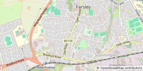 Map of Leeds, West Yorkshire
