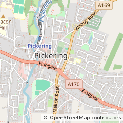 Map of Pickering, North Yorkshire