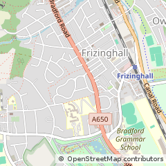 Map of Bradford, West Yorkshire