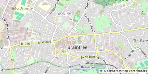 Map of Braintree, Essex