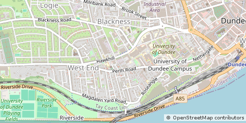 Map of Dundee