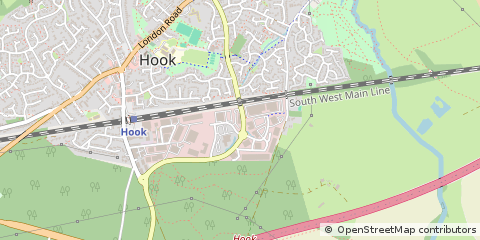 Map of Hook, Hampshire