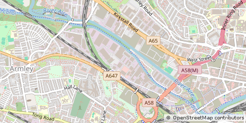 Map of Leeds, West Yorkshire