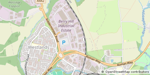 Map of Droitwich, Worcestershire