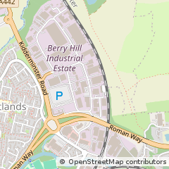 Map of Droitwich, Worcestershire