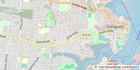 Map of Gosport, Hampshire