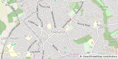 Map of Reading, Berkshire