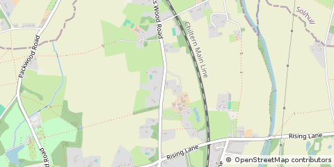 Map of Solihull, West Midlands