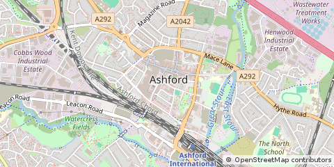 Map of Ashford, Kent