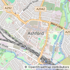 Map of Ashford, Kent