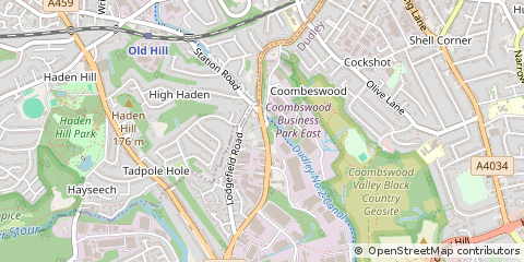 Map of Halesowen, Birmingham