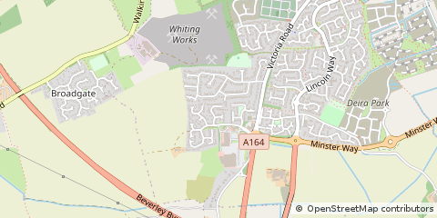 Map of Beverley, East Yorkshire