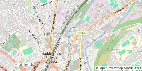Map of Huddersfield