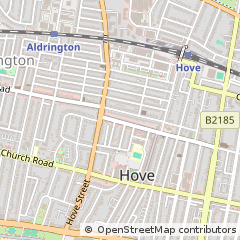 Map of Hove, East Sussex