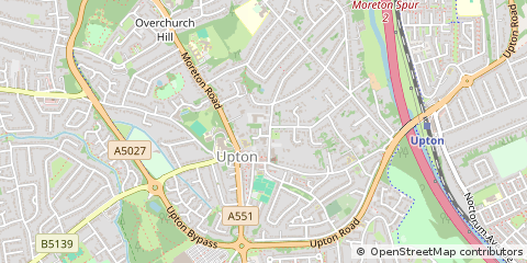 Map of Upton, Wirral