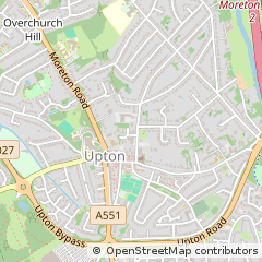 Map of Upton, Wirral