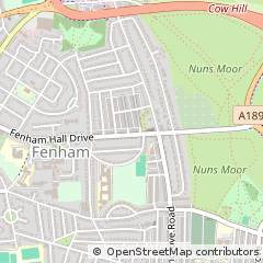 Map of Newcastle Upon Tyne, Tyne and Wear