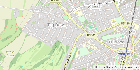 Map of Winchester