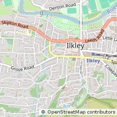 Map of Ilkley, West Yorkshire