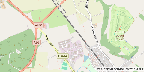 Map of Warminster, Wiltshire