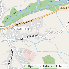 Map of Ammanford, Carms