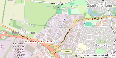 Map of Andover, Hampshire