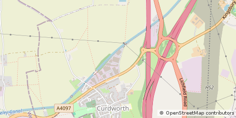 Map of Sutton Coldfield, West Midlands