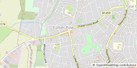 Map of Collier ROW, Essex