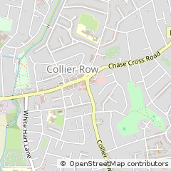 Map of Collier ROW, Essex