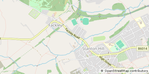 Map of Sutton-in-Ashfield, Nottinghamshire